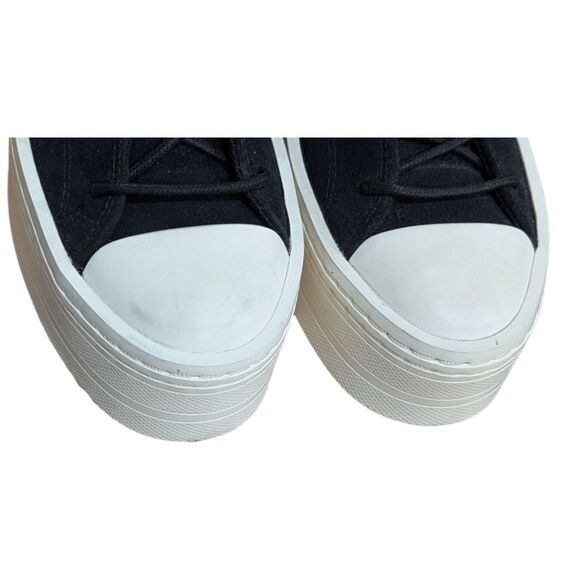 Converse Chuck Taylor Modern Lift Platform Shoe Women's US 9 Suede Black A05285C - Picture 7 of 10